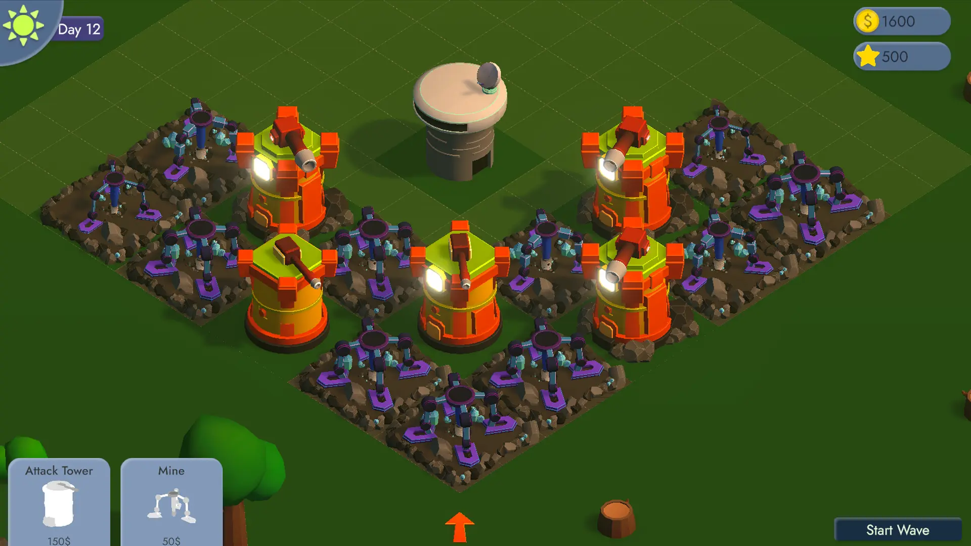 Xenite Defender gameplay screenshot